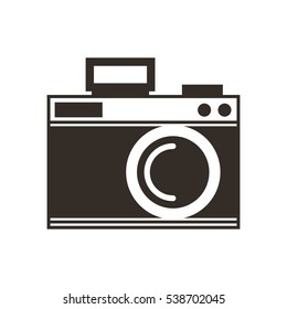camera photographic drawing icon vector illustration design