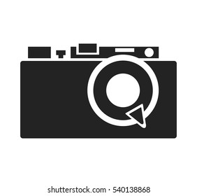 camera photographic drawing icon vector illustration design
