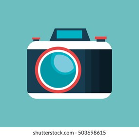 camera photographic isolaed icon