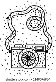 camera photographic isolated icon