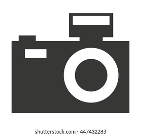 camera photographic    isolated icon design, vector illustration  graphic