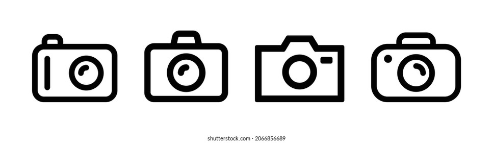 Camera photographic isolated icon vector illustration
