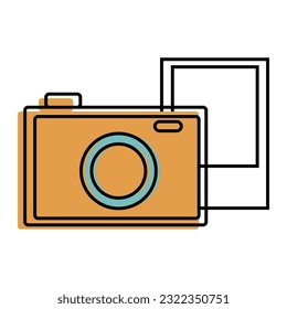 camera photographic isolated icon vector illustration
