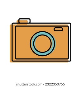 camera photographic isolated icon vector illustration