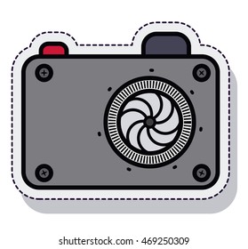 camera photographic isolated icon vector illustration design