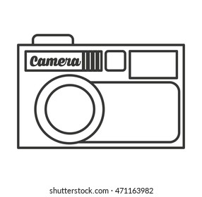 camera photographic isolated icon vector illustration design