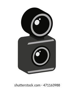 camera photographic isolated icon vector illustration design
