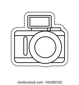 camera photographic isolated icon vector illustration design