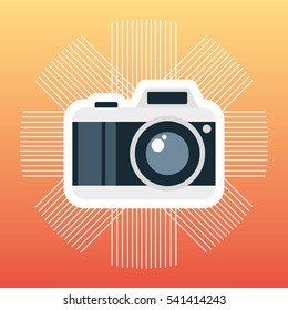 camera photographic isolated icon vector illustration design