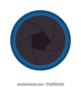 camera photographic lens isolated icon