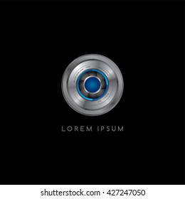 camera photography button logotype