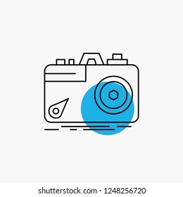 Camera, photography, capture, photo, aperture Line Icon
