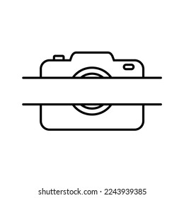 Camera Photography Digital Outline simple minimalist logo	