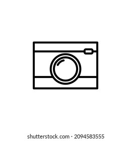 Camera, Photography, Digital, Photo Line Icon, Vector, Illustration, Logo Template. Suitable For Many Purposes.