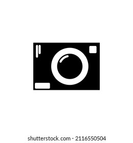 Camera, Photography, Digital, Photo Solid Icon Design Concept. Suitable for Any Purposes