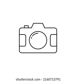 Camera, Photography, Digital, Photo Thin Line Icon Vector Illustration Logo Template. Suitable For Many Purposes.