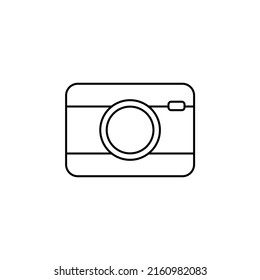 Camera, Photography, Digital, Photo Thin Line Icon Vector Illustration Logo Template. Suitable For Many Purposes.