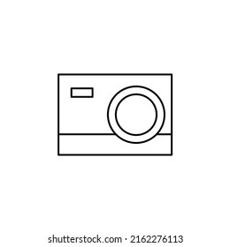 Camera, Photography, Digital, Photo Thin Line Icon Vector Illustration Logo Template. Suitable For Many Purposes.