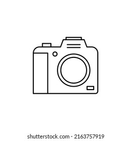 Camera, Photography, Digital, Photo Thin Line Icon Vector Illustration Logo Template. Suitable For Many Purposes.