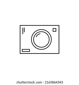 Camera, Photography, Digital, Photo Thin Line Icon Vector Illustration Logo Template. Suitable For Many Purposes.