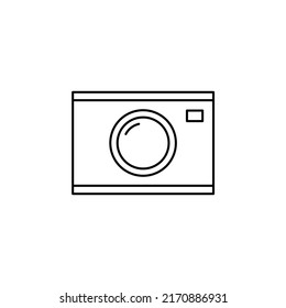 Kamera, Fotografie, Digital, Foto dünne Linie Symbol Vektorgrafik Logo Vorlage. Geeignet für viele Zwecke.