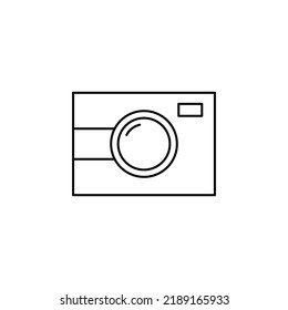 Camera, Photography, Digital, Photo Thin Line Icon Vector Illustration Logo Template. Suitable For Many Purposes.