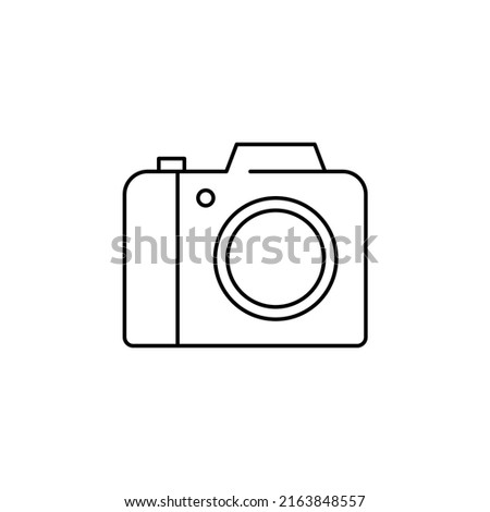 Camera, Photography, Digital, Photo Thin Line Icon Vector Illustration Logo Template. Suitable For Many Purposes.