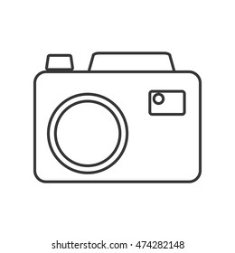 camera photography gadget electronic icon. Flat and isolated design. Vector illustration