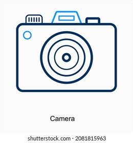 Camera or Photography Icon Concept
