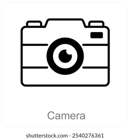 Camera and photography icon concept