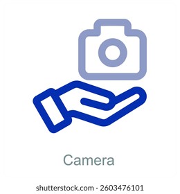 Camera and photography icon concept