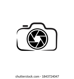 Camera photography icon design template vector isolated illustration