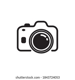 Camera photography icon design template vector isolated illustration