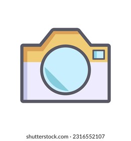 camera photography icon design vector