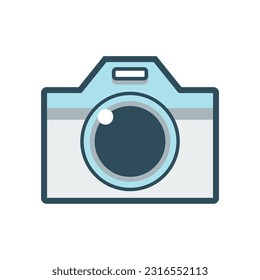 camera photography icon design vector