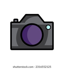 camera photography icon design vector