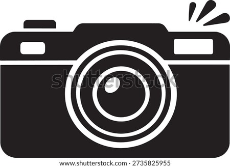 Camera Photography Icon With Flash