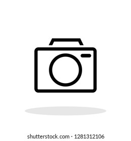 Camera / Photography icon in flat style. Camera symbol for your web site design, logo, app, UI Vector EPS 10.