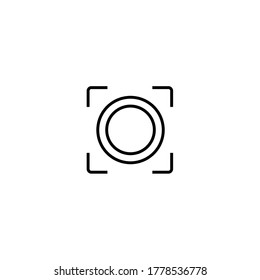 Camera Photography Icon Illustration. Vector Sign