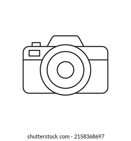 Camera, photography icon line style icon, style isolated on white background