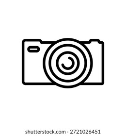 Câmera, ícone de fotografia, gráficos de vetor de linha