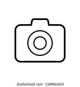 Camera photography icon logo template vector design.