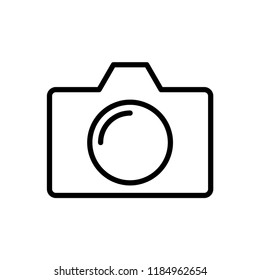 Camera photography icon logo template vector design.