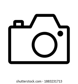 Camera Photography Icon Logo Template Illustration Design. Vector EPS 10 line icon simple design ,perfect for all project