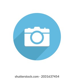 Diseño del vector de plantillas de logotipo de iconos fotográficos de cámara. EPS 10