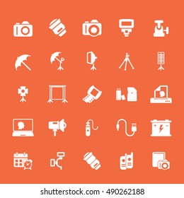 Camera and photography icon set