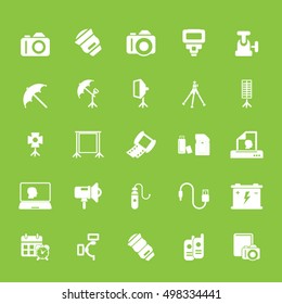 Camera and photography icon set
