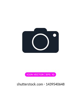 camera photography icon vector design template. 