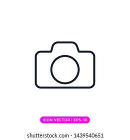 camera photography icon vector design template. 