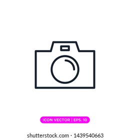 camera photography icon vector design template. 